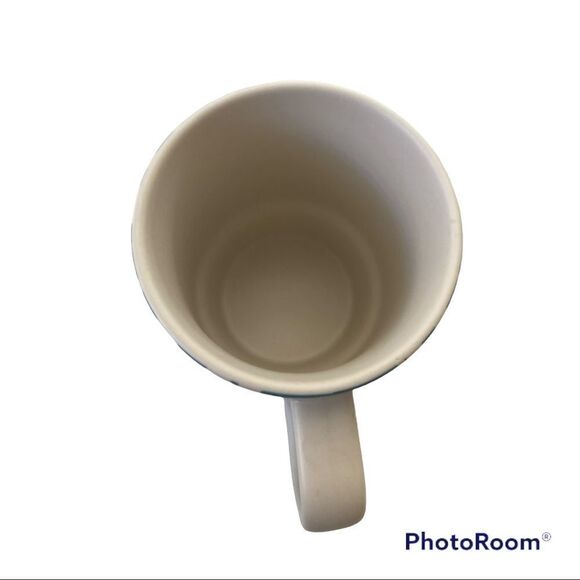 Starbucks Abstract Floral Pattern Stackable 12oz Blue Coffee Mug - Picture 4 of 5